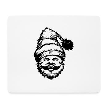 Chapeau de Noël Père Noël Noël 11 - Tapis de souris (format paysage) - blanc - Devant