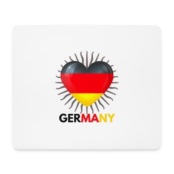Coupe du Monde au Qatar i Love Germany marchandises - Tapis de souris (format paysage) - blanc - Devant