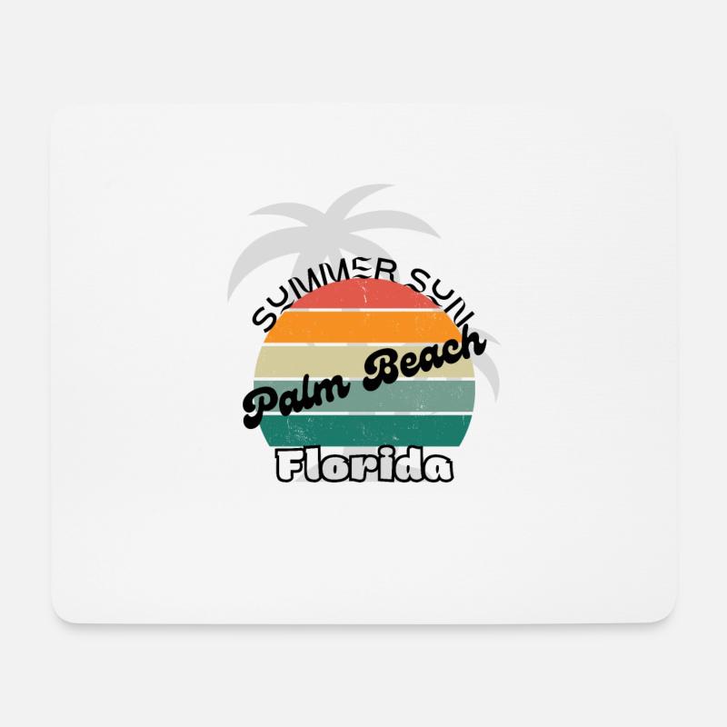 Palm Beach Florida - Mouse Pad (horizontal) - white