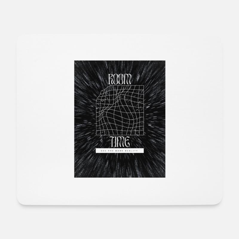 Raum und Zeit - Mousepad (Querformat) - Weiß