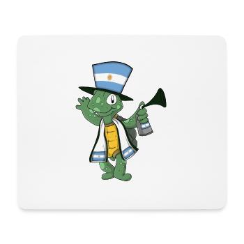 Argentinische Fan Schildkröte - Mousepad (Querformat) - Weiß - Vorne