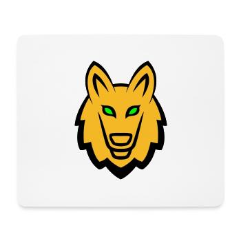 Wolf Maskottchen Logo - Mousepad (Querformat) - Weiß - Vorne