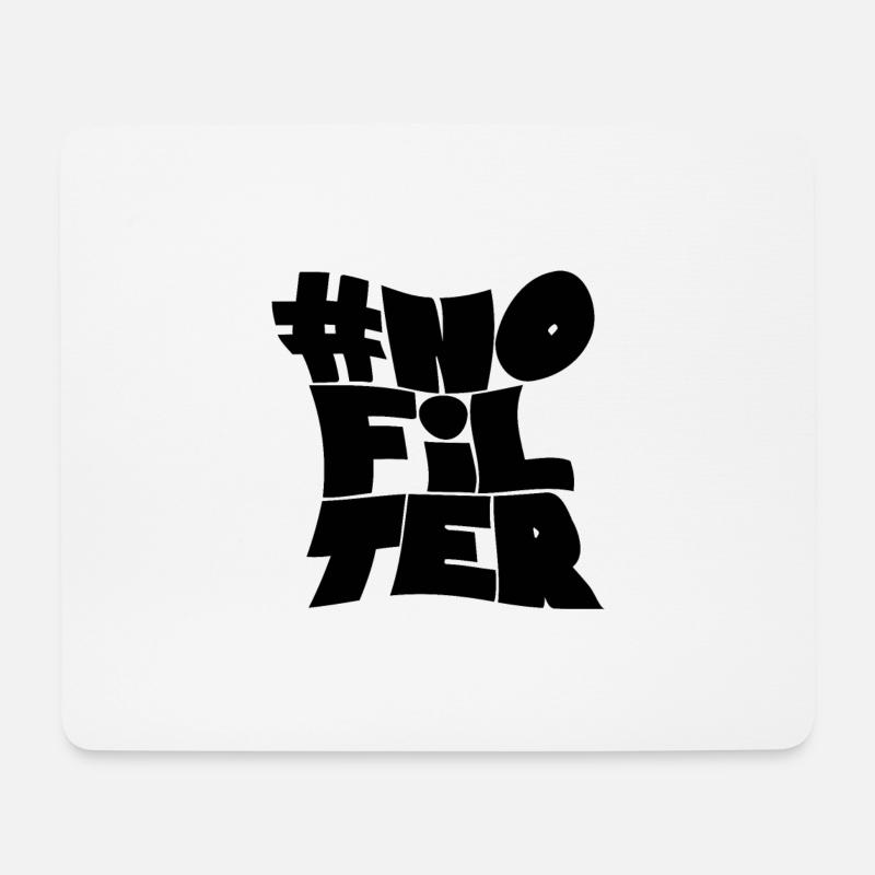 Kein Filter - Mousepad (Querformat) - Weiß