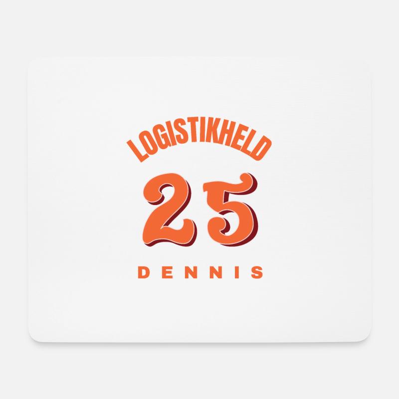 LOGISTIKHELD25 DENNIS - Mousepad (Querformat) - Weiß