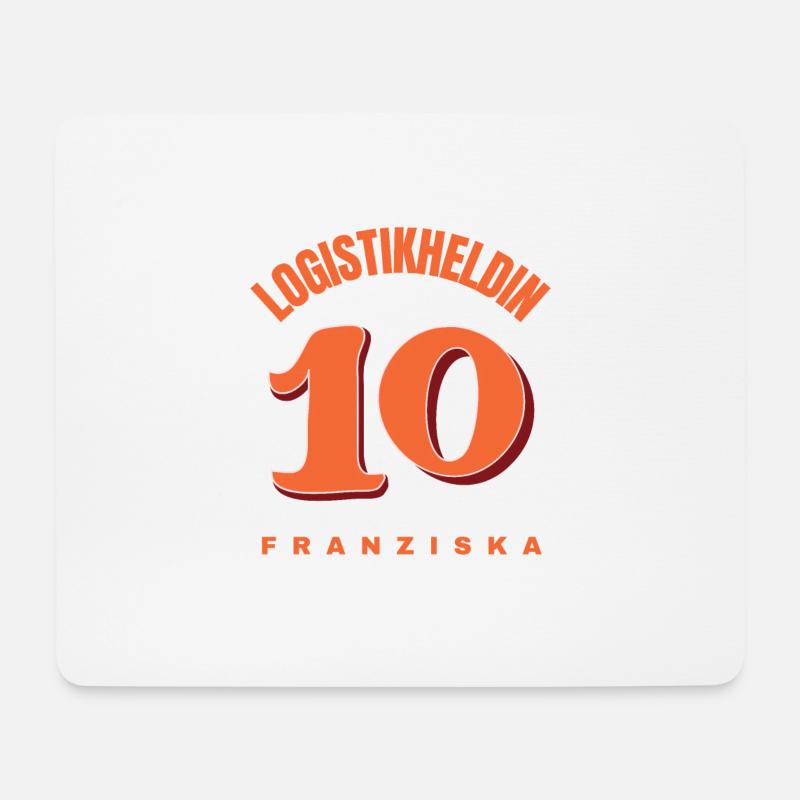LOGISTIKHELDIN 10 Franzi - Mousepad (Querformat) - Weiß