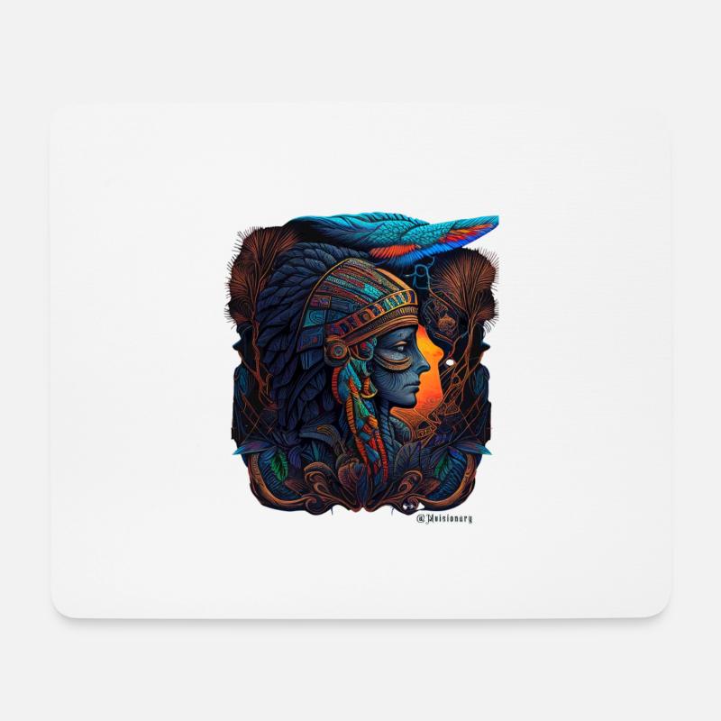 Der Geist von Sobek-Ra-ḥnwt von Mvisionary - Mousepad (Querformat) - Weiß