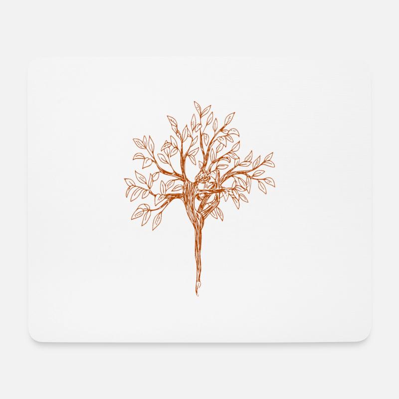 DANCE TREE - Mouse Pad (horizontal) - white