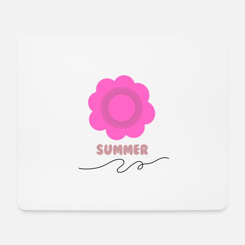 SUMMER - Mousepad (Querformat) - Weiß