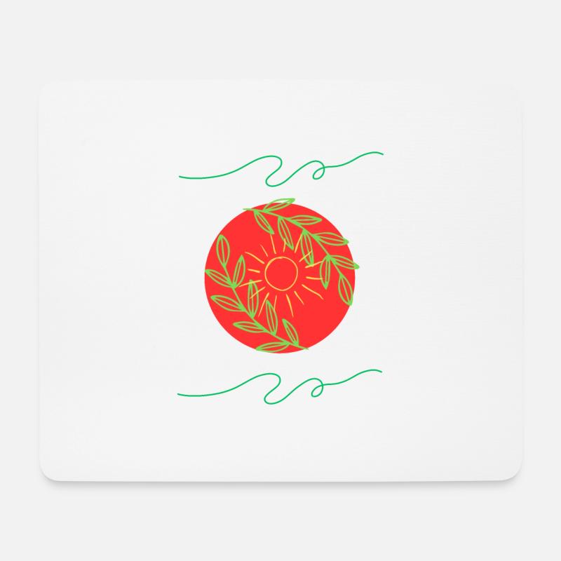 flower - Mousepad (Querformat) - Weiß