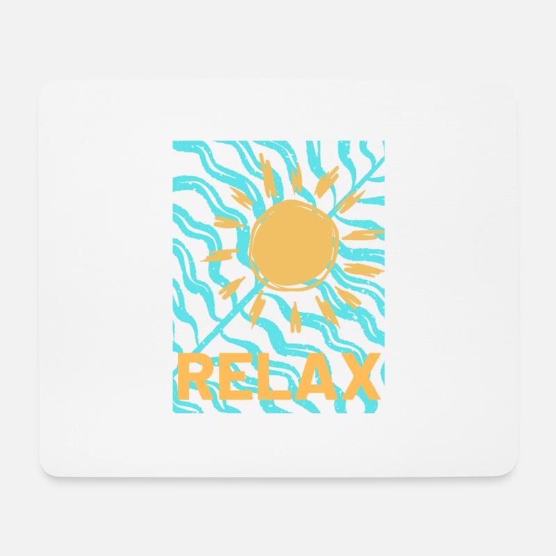 relax - Mousepad (Querformat) - Weiß