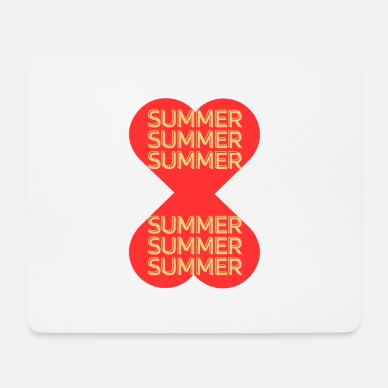 summer - Mousepad (Querformat) - Weiß