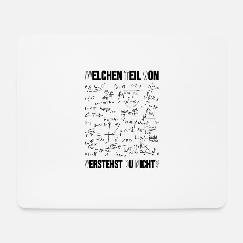 Mathematik! - Mousepad (Querformat) - Weiß