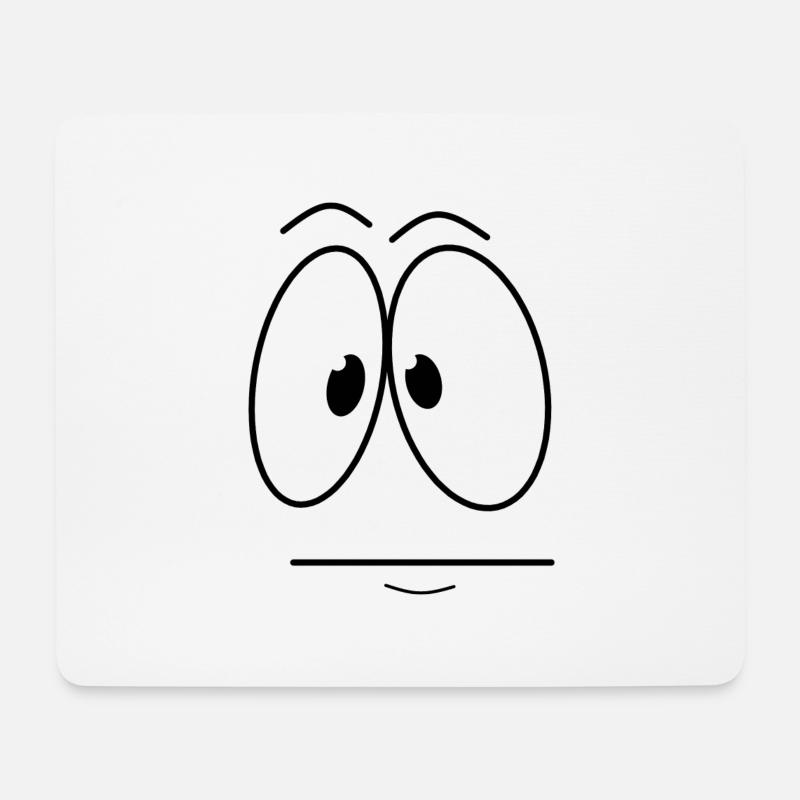 Schockiert - Mousepad (Querformat) - Weiß