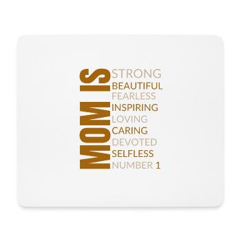 Maman est le t-shirt de la fête des mères Idée cadeau Meilleure maman - Tapis de souris (format paysage) - blanc - Devant