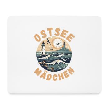 Ostsee Mädchen tolle Frauen Shirts Ostseeurlaub - Mousepad (Querformat) - Weiß - Vorne