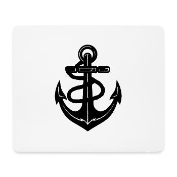 Anchor Boat Ship Nautical - Mouse Pad (horizontal) - white - Front