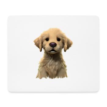 Hunde Hundewelpe Golden Retriever Hundebesitzer - Mousepad (Querformat) - Weiß - Vorne