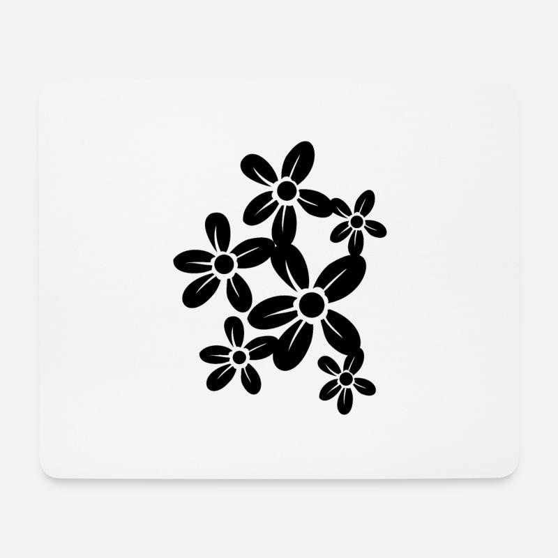 Flower Blume Pflanze - Mousepad (Querformat) - Weiß