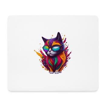 Cat 3 - Mouse Pad (horizontal) - white - Front