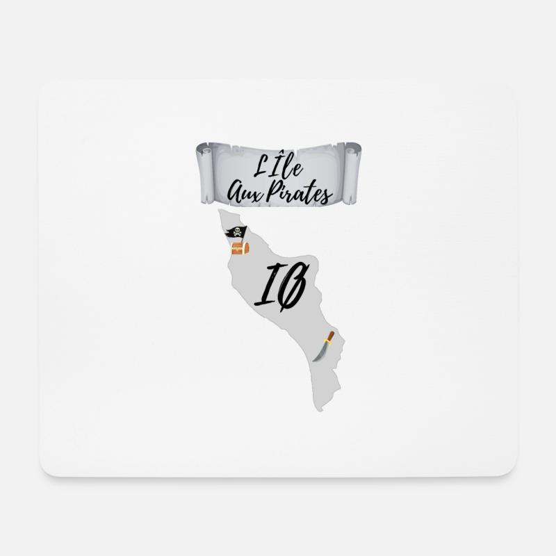 Die Insel der Piraten, Oléron - Mousepad (Querformat) - Weiß