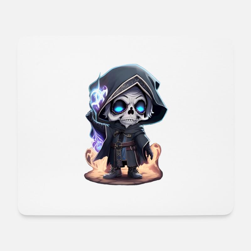 Wizard Skeleton - Mouse Pad (horizontal) - white