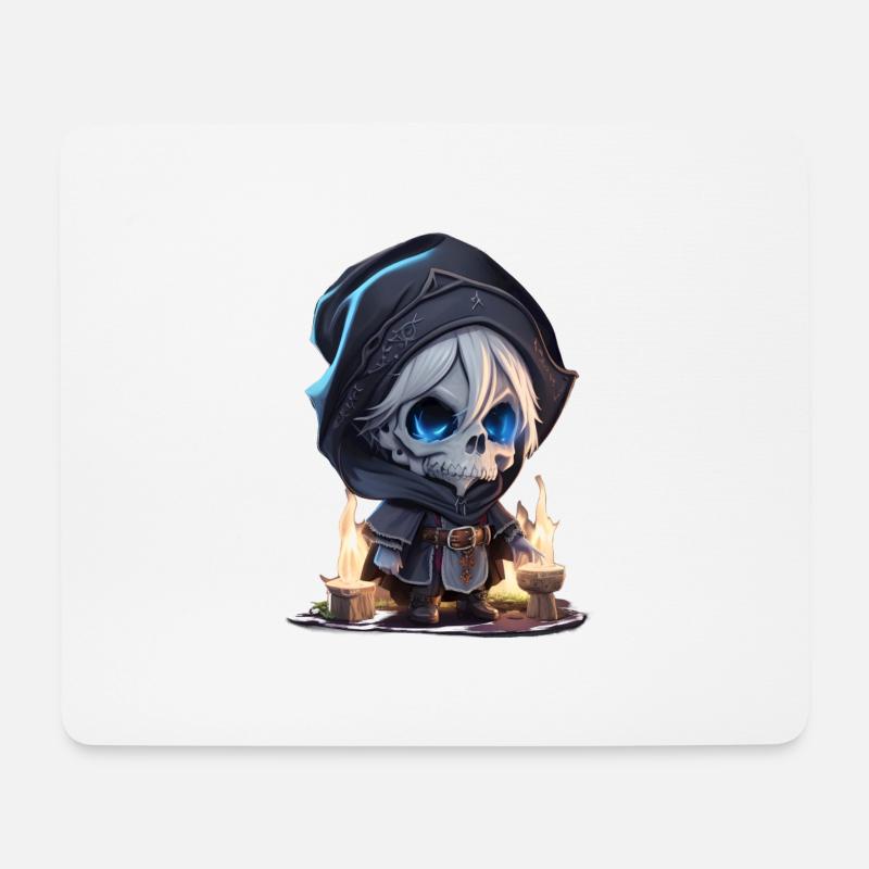 Wizard Skeleton - Mouse Pad (horizontal) - white
