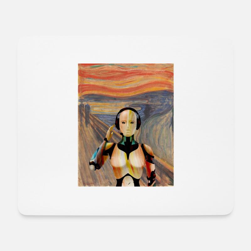 Edvard Munch - Mouse Pad (horizontal) - white