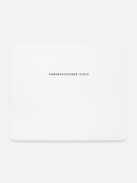 Feministischer Stolz - Starke Frauen, starke Welt. - Mousepad (Querformat) - Weiß