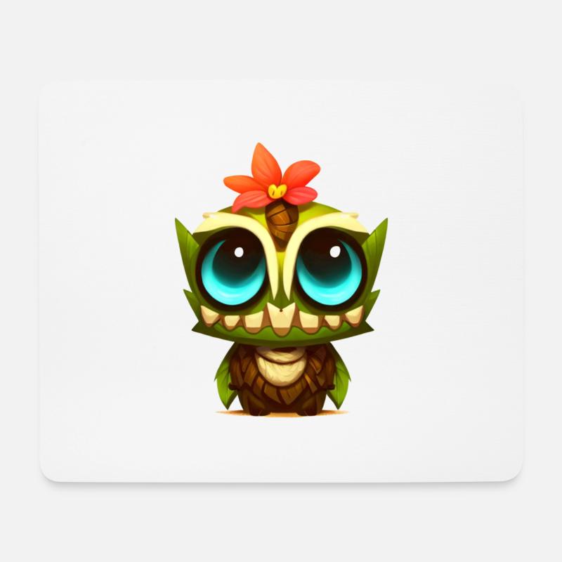 KiddyTiki - Mouse Pad (horizontal) - white