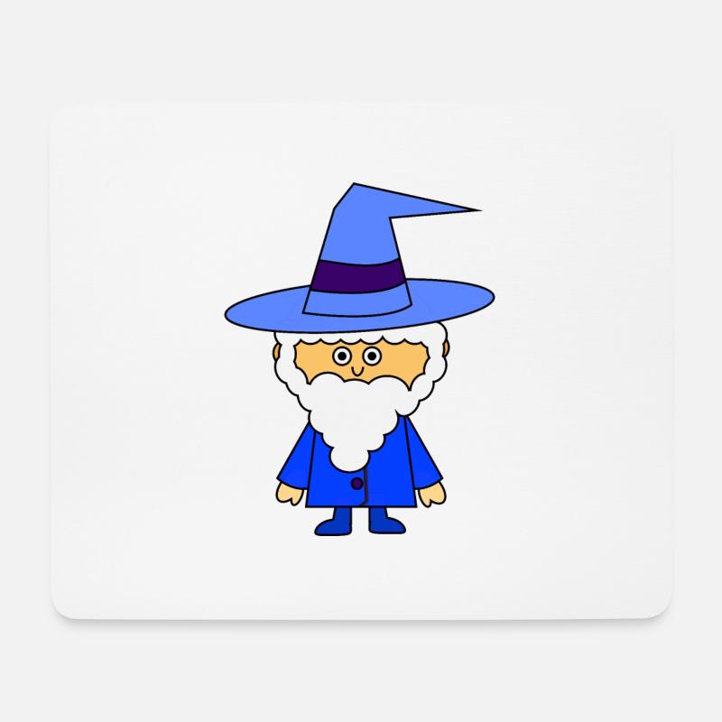 Blue Wizard - Mouse Pad (horizontal) - white