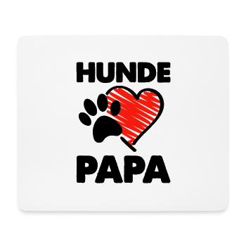 hunde papa - Mousepad (Querformat) - Weiß - Vorne