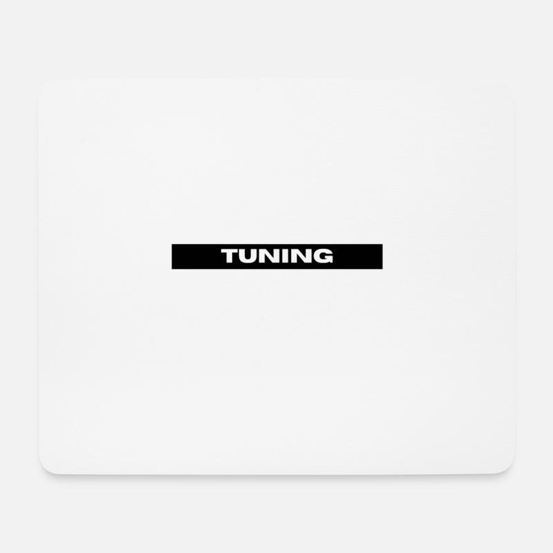 Tuning - Mousepad (Querformat) - Weiß