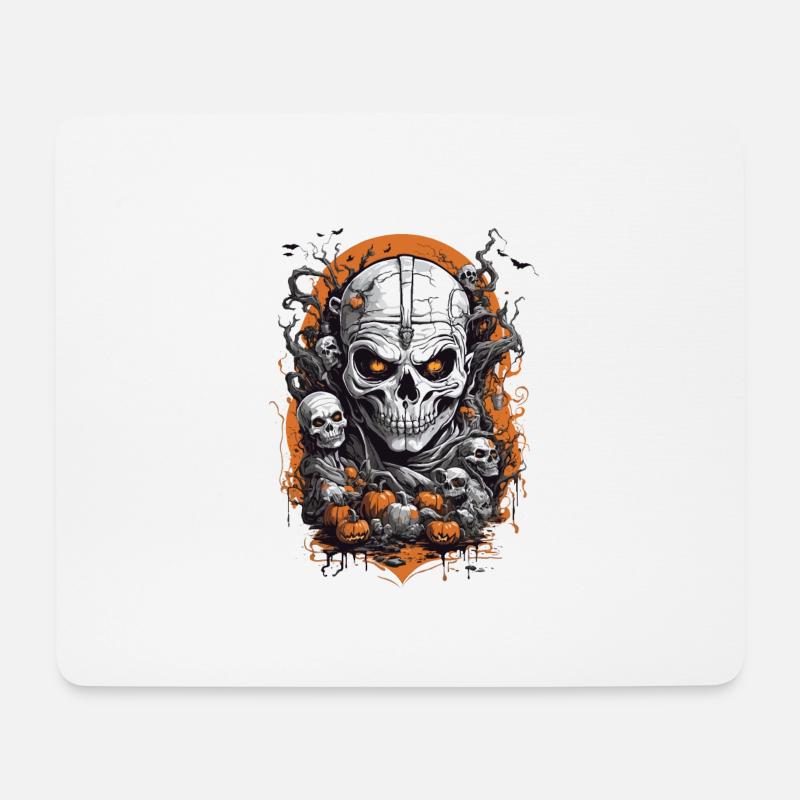 Halloween - Mousepad (Querformat) - Weiß