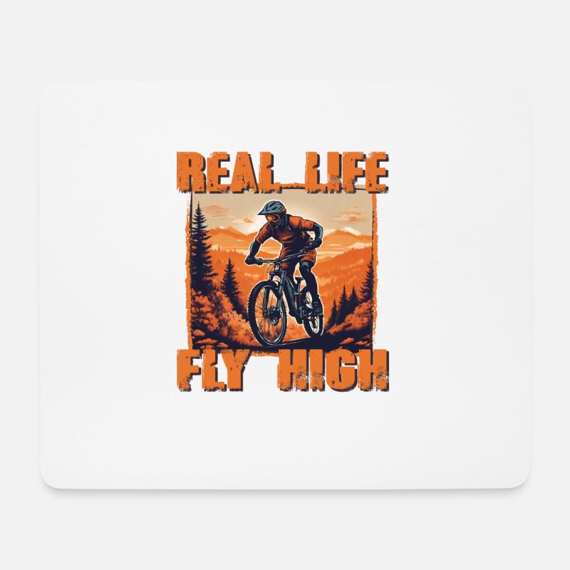 MTB 6 vintage orange - Mousepad (Querformat) - Weiß