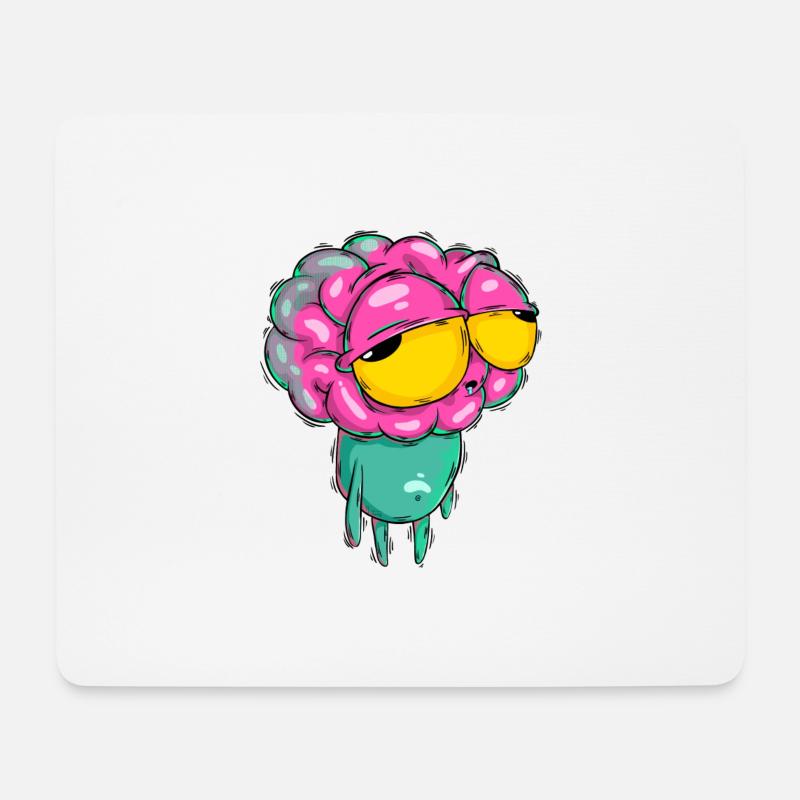 Hirni - Mousepad (Querformat) - Weiß