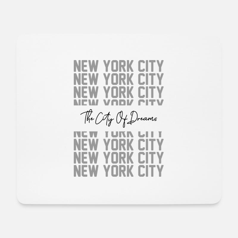 New York City - Mousepad (Querformat) - Weiß