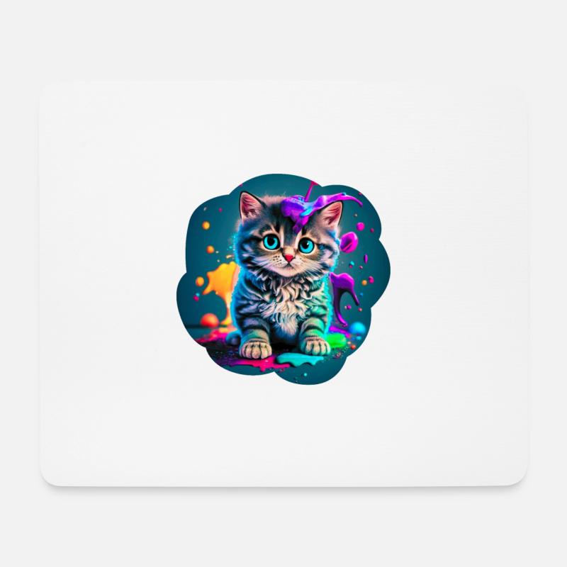 Color Kitten - Mouse Pad (horizontal) - white