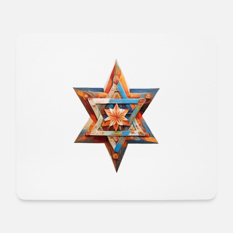 Israel Stand with Israel - Mousepad (Querformat) - Weiß