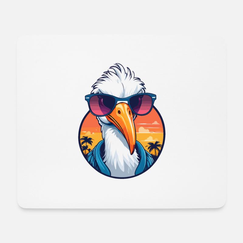Stork - Mouse Pad (horizontal) - white