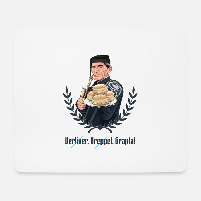 Rieser Grantler // Illustration - Mousepad (Querformat) - Weiß