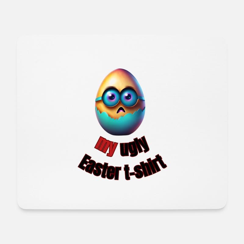 Mein hässliches Osterei - Mousepad (Querformat) - Weiß