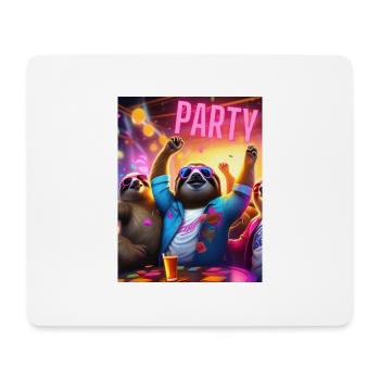Party - Mousepad (Querformat) - Weiß - Vorne