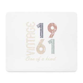 63. Geburtstag 1961 - Vintage Retro Geschenkidee - Mousepad (Querformat) - Weiß - Vorne