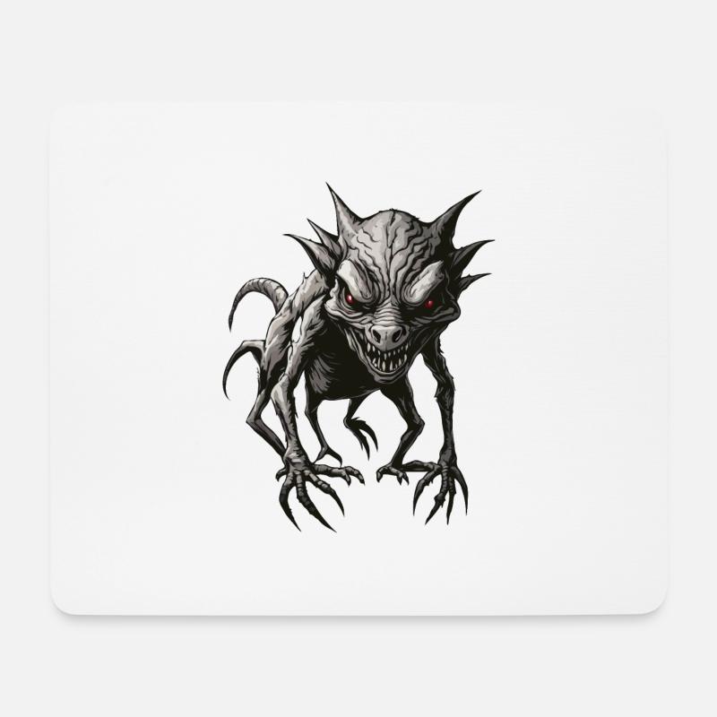 Chupacabra / Créature suceuse / Monstre /Espagne - Tapis de souris (format paysage) - blanc
