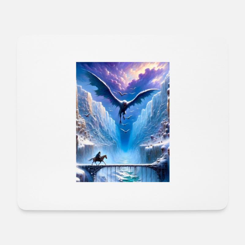 FrostWing - Mousepad (Querformat) - Weiß