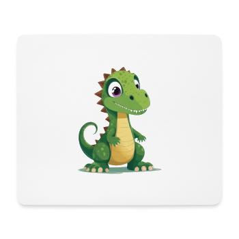 Dinosaure mignon - Tapis de souris (format paysage) - blanc - Devant