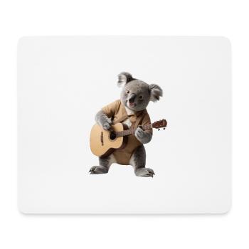 Koala Gitarre - Mousepad (Querformat) - Weiß - Vorne