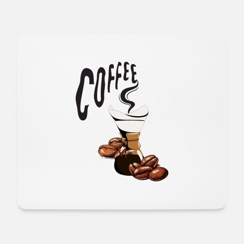 My Coffee Your Coffee - Mousepad (Querformat) - Weiß