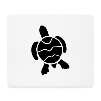 Schildkröte - Mousepad (Querformat) - Weiß - Vorne