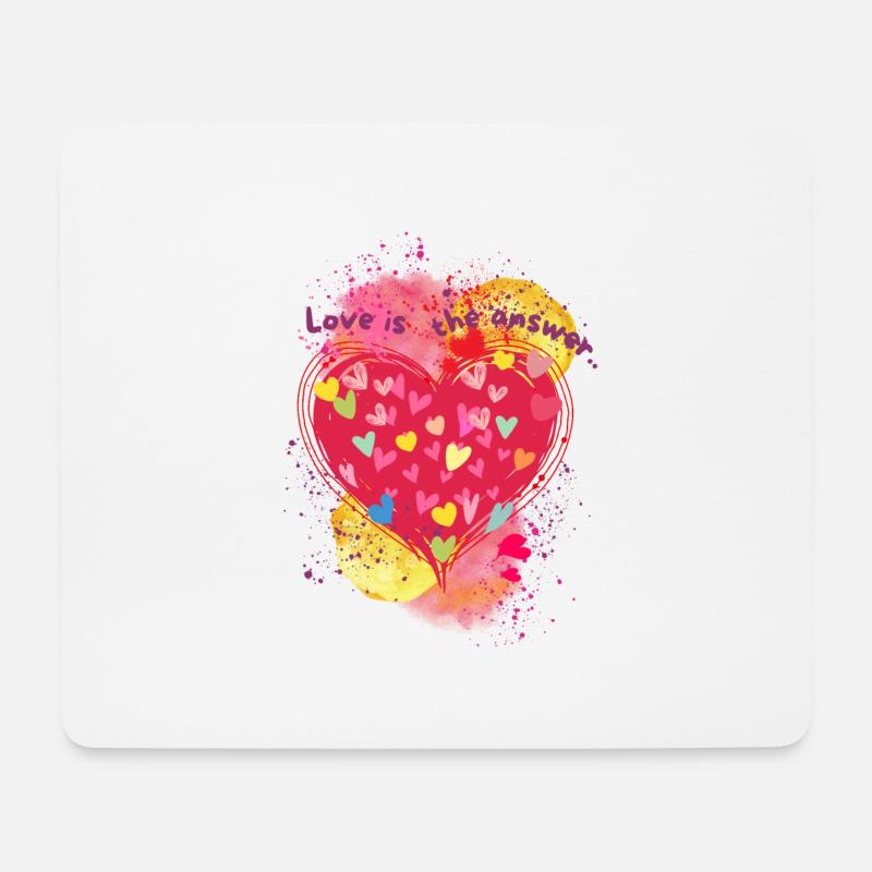 Love is the answer.. - Mousepad (Querformat) - Weiß